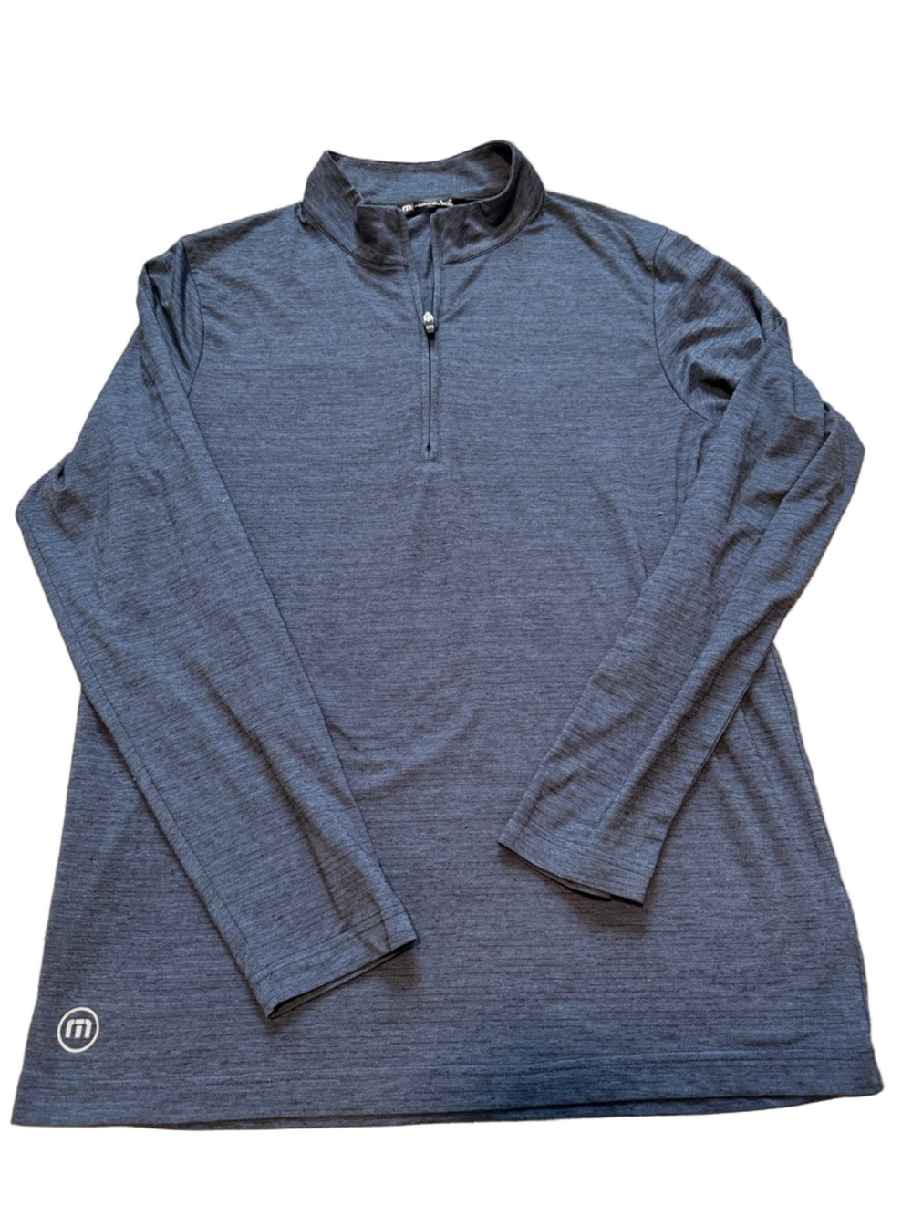 Travis Mathew Blue Quarter Zip Pullover Sz M